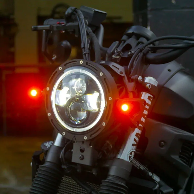 DOME 3 IN 1 LED INDICATORS BLACK - PURPOSE BUILT MOTO