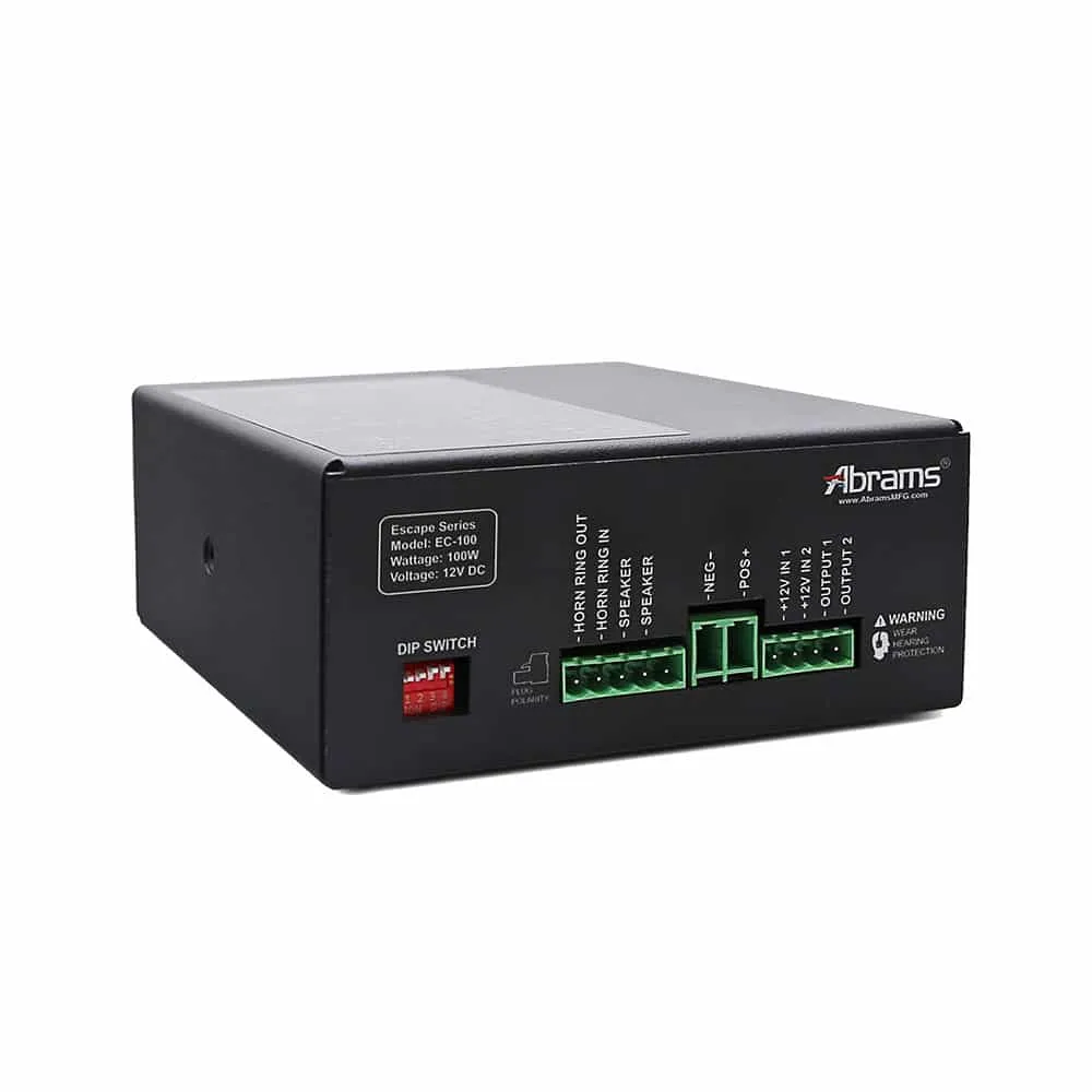 Escape 100 Watt Console Mount PA Siren System