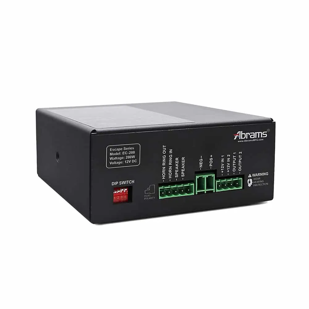 Escape 200 Watt Console Mount PA Siren System