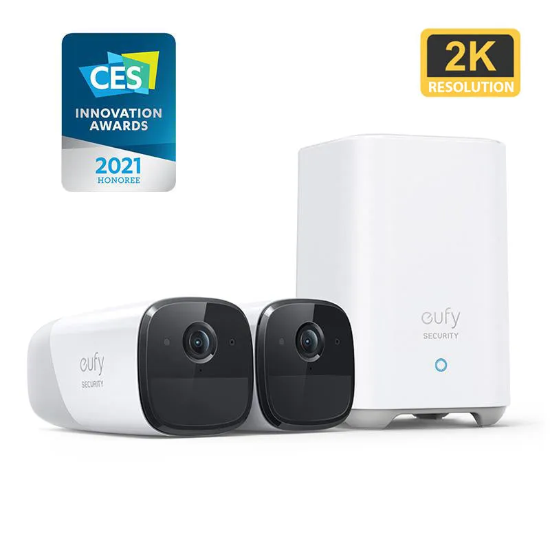 EufyCam 2 Pro - 2 Cam Kit with HomeBase 2 (2K)