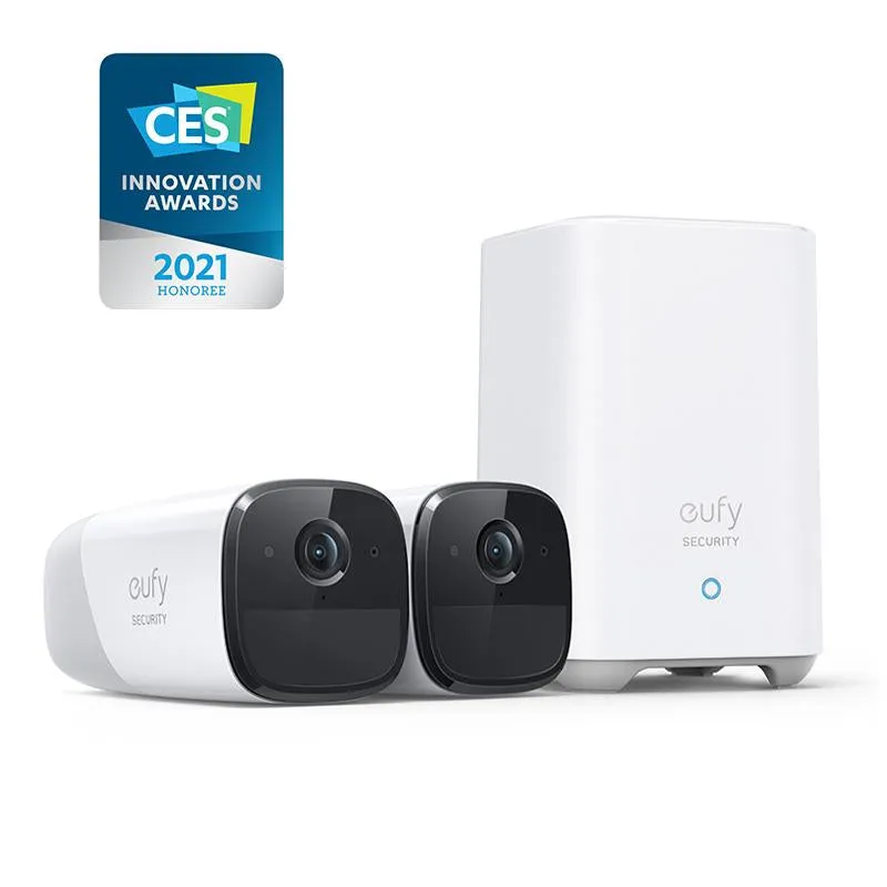 EufyCam 2 Pro - 2 Cam Kit with HomeBase 2 (2K)