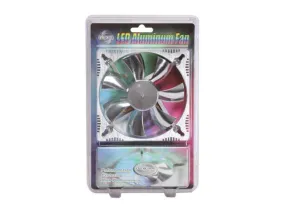 Evercool 120x120x25mm Aluminum Medium Fan with or without with Blue LEDS ALED12025B2