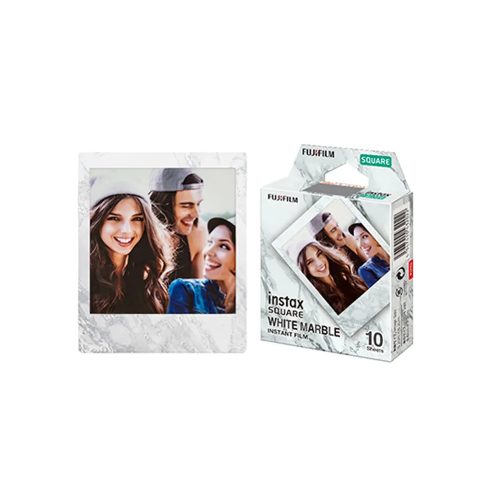 Fujifilm instax Square Instant Film [ 10 Exposures] For Fujifilm Instax Square SQ6, SQ10 and SQ20 Instant Cameras [ 10 Sheet ] Marble Design Series