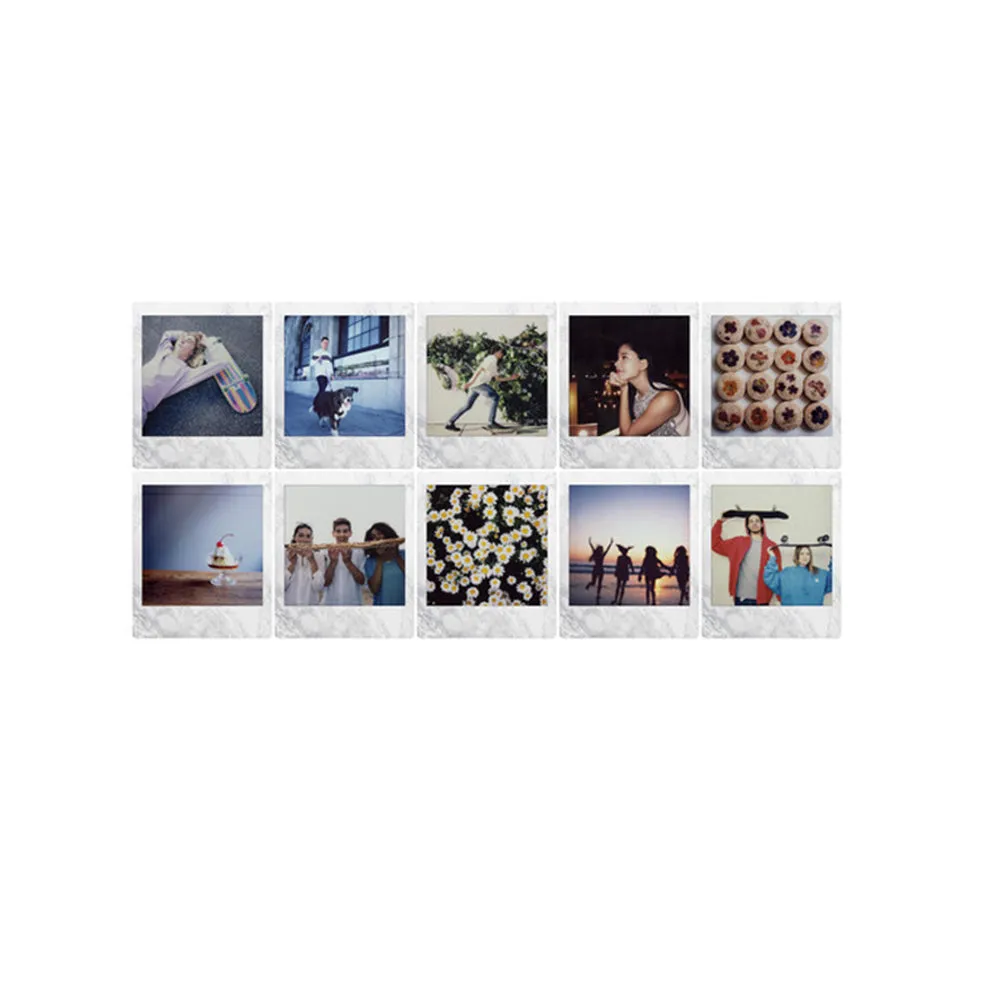 Fujifilm instax Square Instant Film [ 10 Exposures] For Fujifilm Instax Square SQ6, SQ10 and SQ20 Instant Cameras [ 10 Sheet ] Marble Design Series