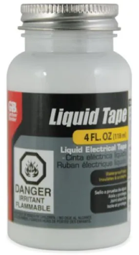 Gardner Bender LTW-400 4 oz Container of White Waterproof Liquid Electrical Tape
