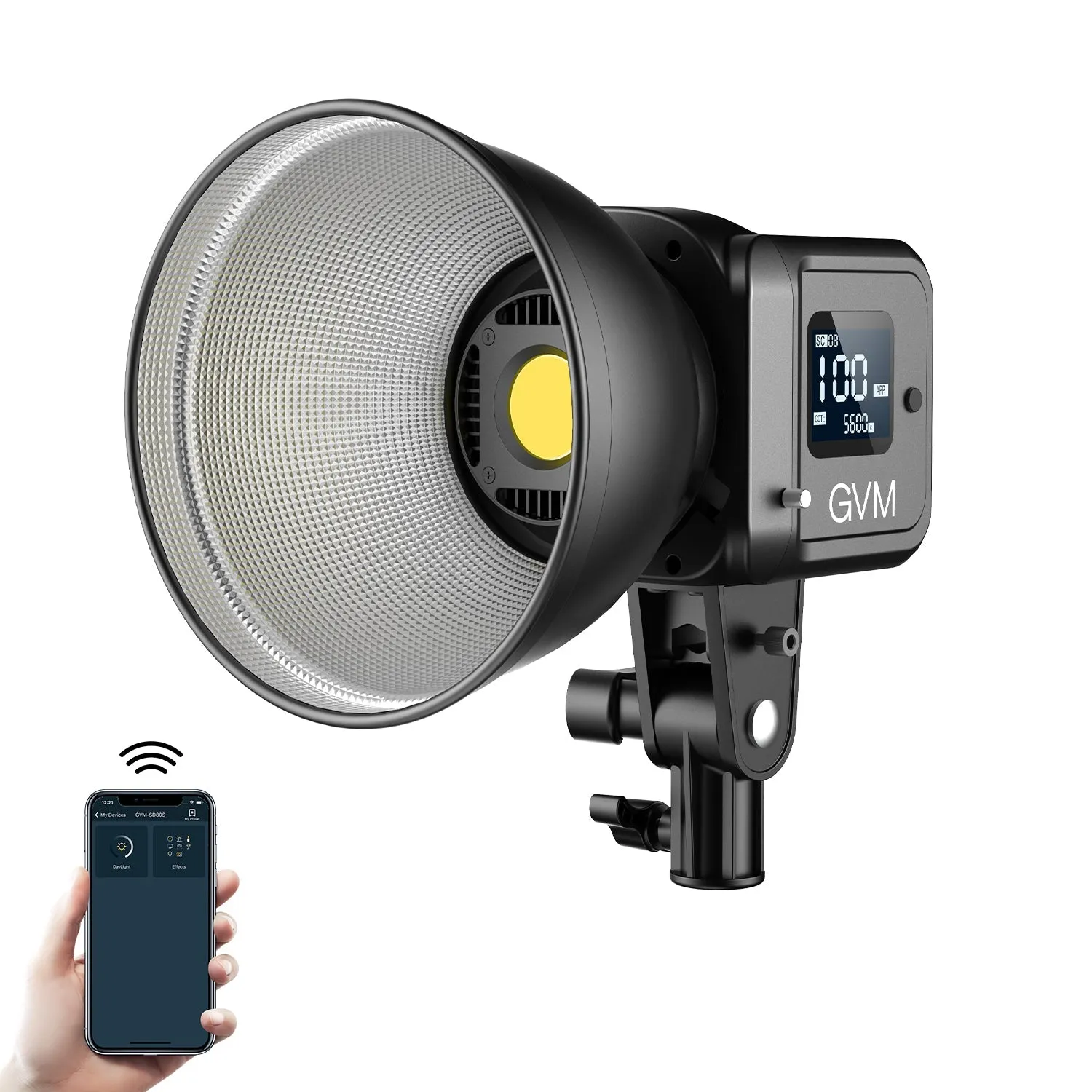 GVM SD80S 80w Spoltlight Daylight Can use Battery
