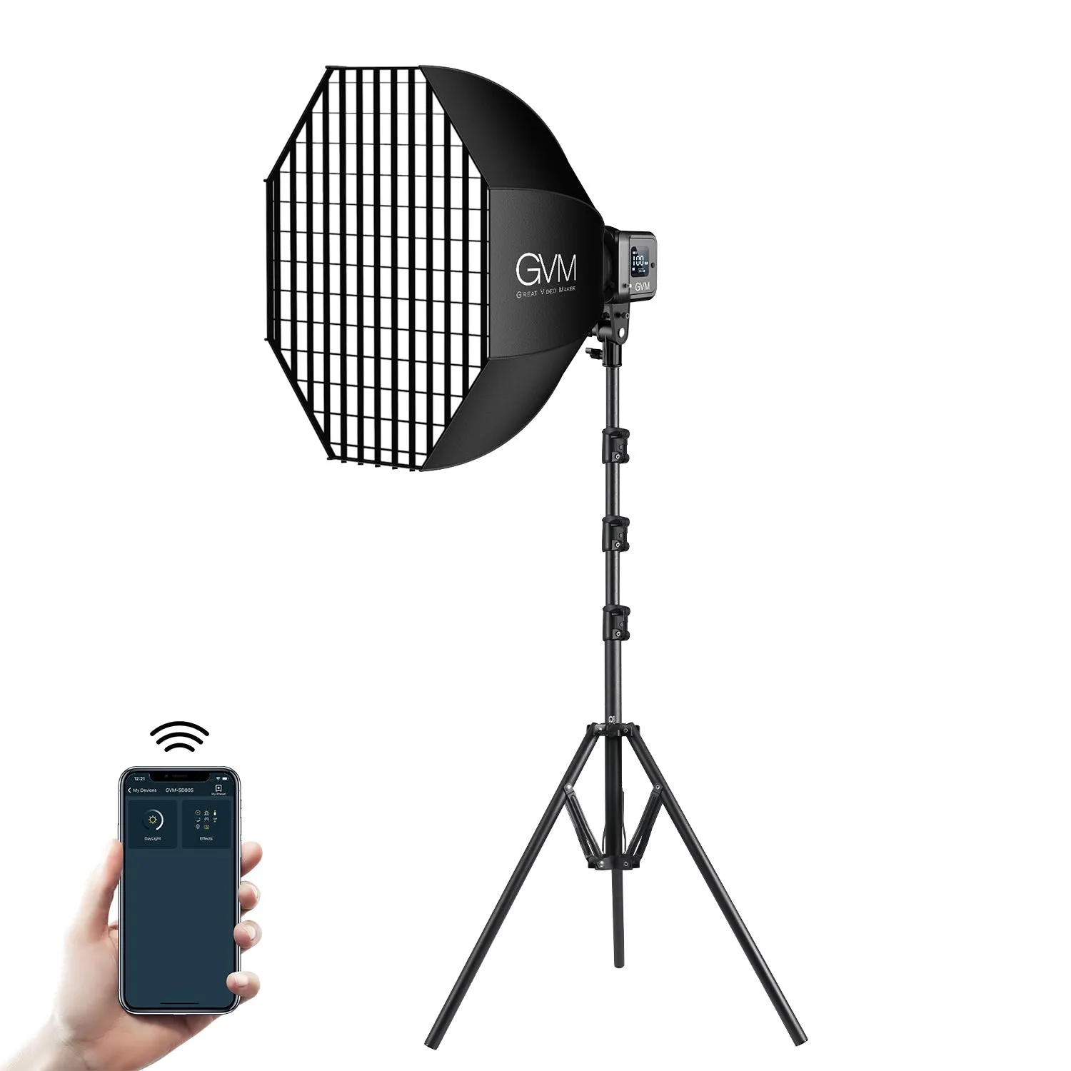 GVM SD80S 80w Spoltlight Daylight Can use Battery