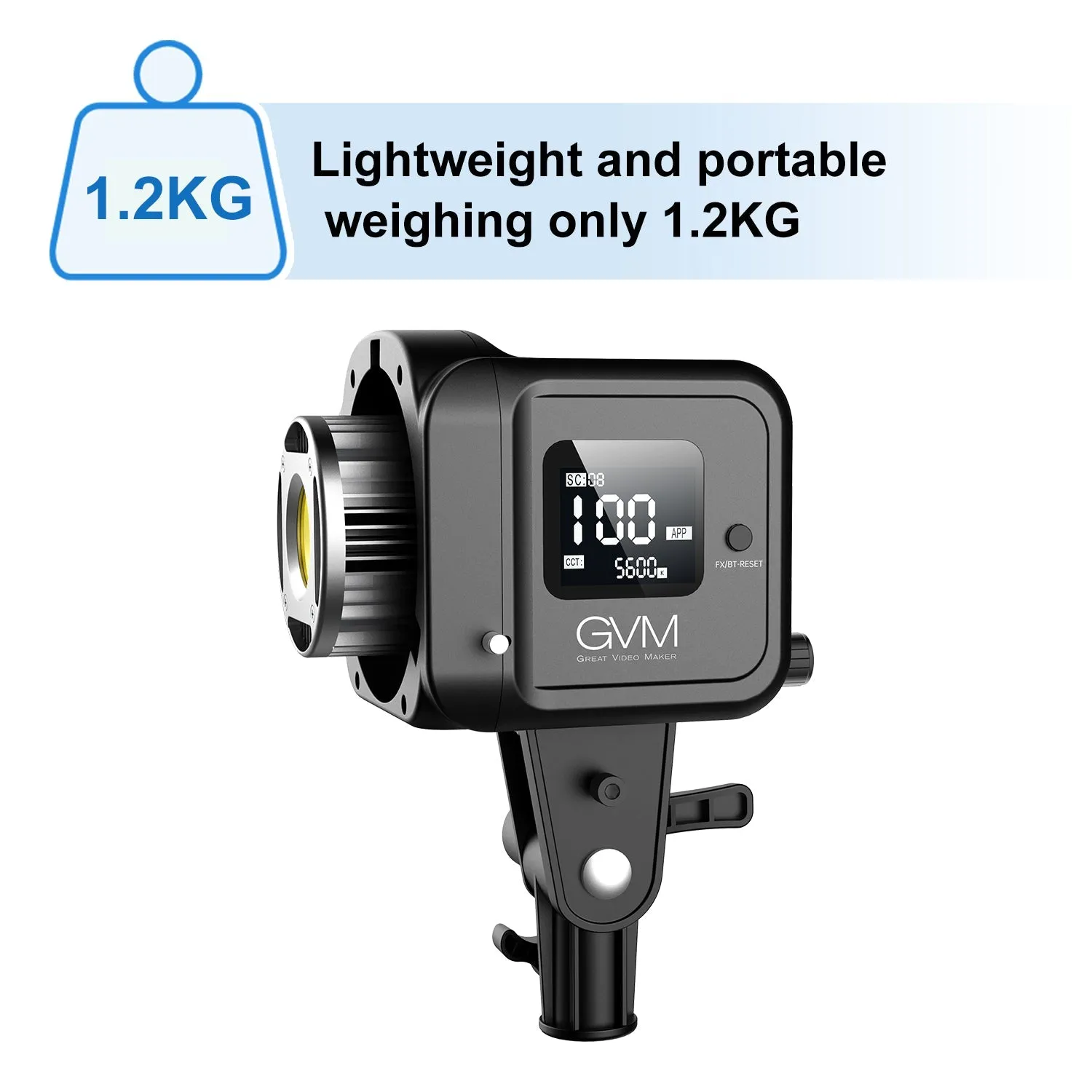 GVM SD80S 80w Spoltlight Daylight Can use Battery