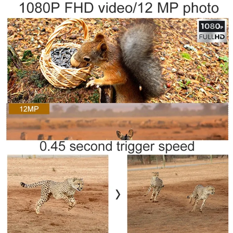H511C HD Outdoor Hunting Camera Night Vision Monitoring Animal Infrared Sensing Camera