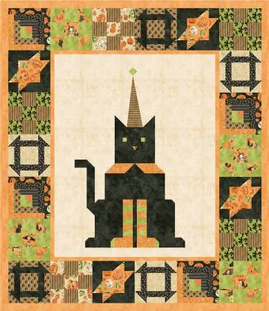 Halloween Whimsy Purrfect Halloween Boxed Quilt Kit