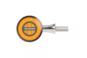 HIGHSIDER 204-347 LED Turn Signal Set "ROCKET BULLET" Smoke Lens (Pair) - Chrome