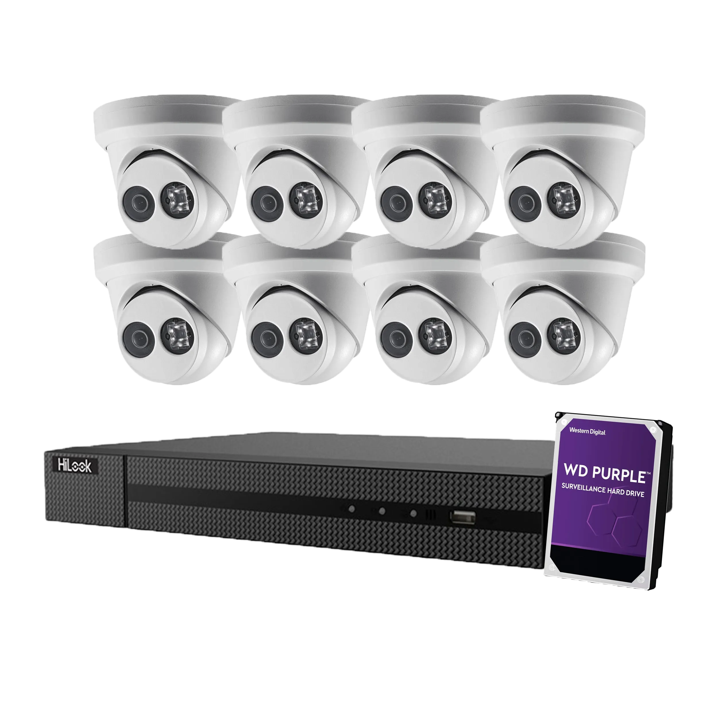 Hikvision Hilook 8 x 6MP Turret Kit with 8CH NVR