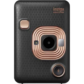 instax mini LiPlay 2-in-1 hybrid instant photo camera and printer with 2.7 inch LCD screen, mini film formT, ELEGANT BLACK
