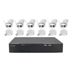 InVid SECA-K82T56 8-Channel 2TB H.265  4K NVR Kit with (6x) 4MP 2.8mm Turret Cameras
