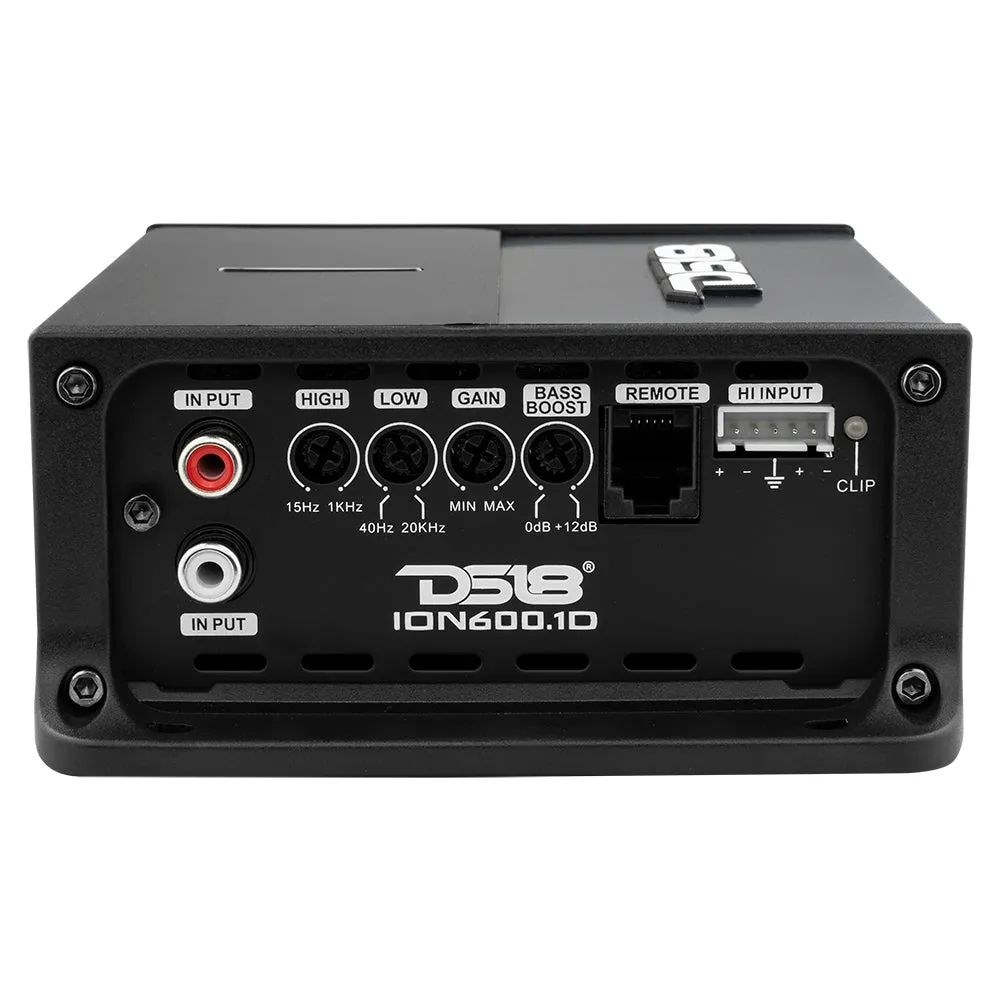 ION Compact Full Range 1 Channel Amplifier 600 Watts RMS @ 1-Ohm