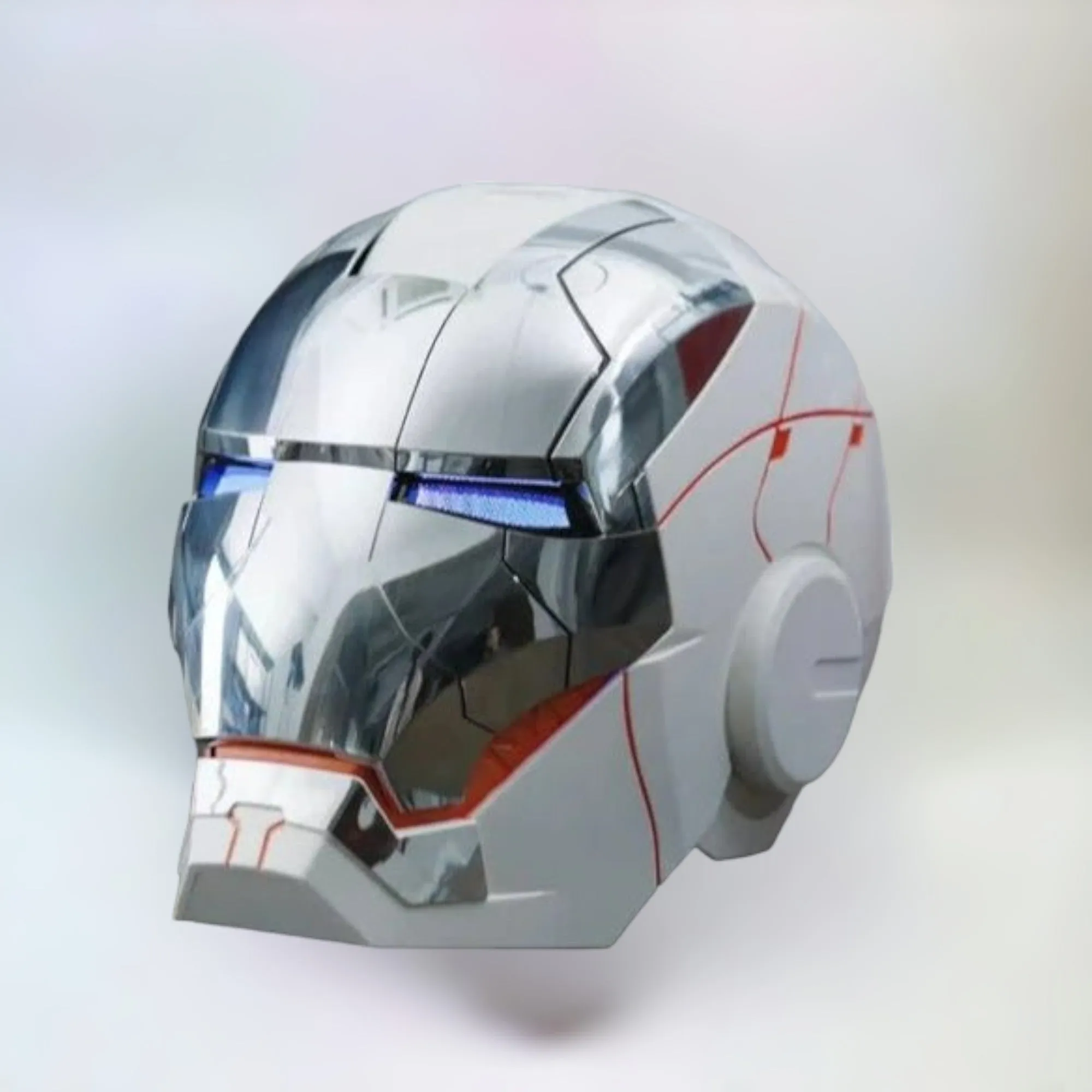 Iron Man MK5 Helmet White Edition with Voice Control