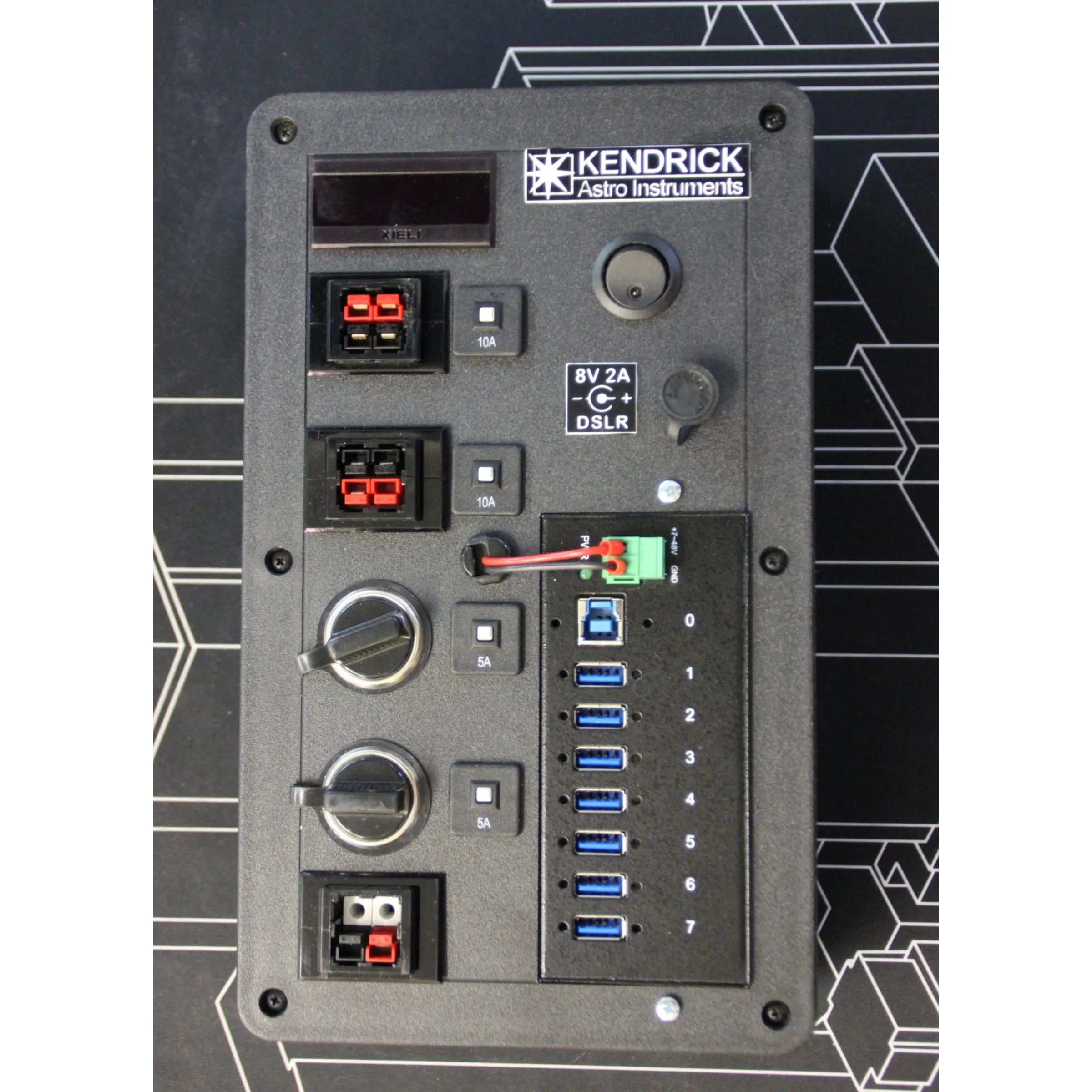 Kendrick 12 volt Imaging Power Panel 7x USB 3.0, 8 Volt DSLR, Battery Adapt. for Canon 5D/6D ...USED(DIPP-U)