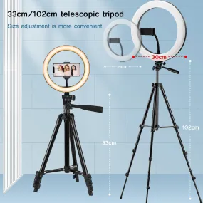 LED Selfie Ring Light Tripod Remote Control