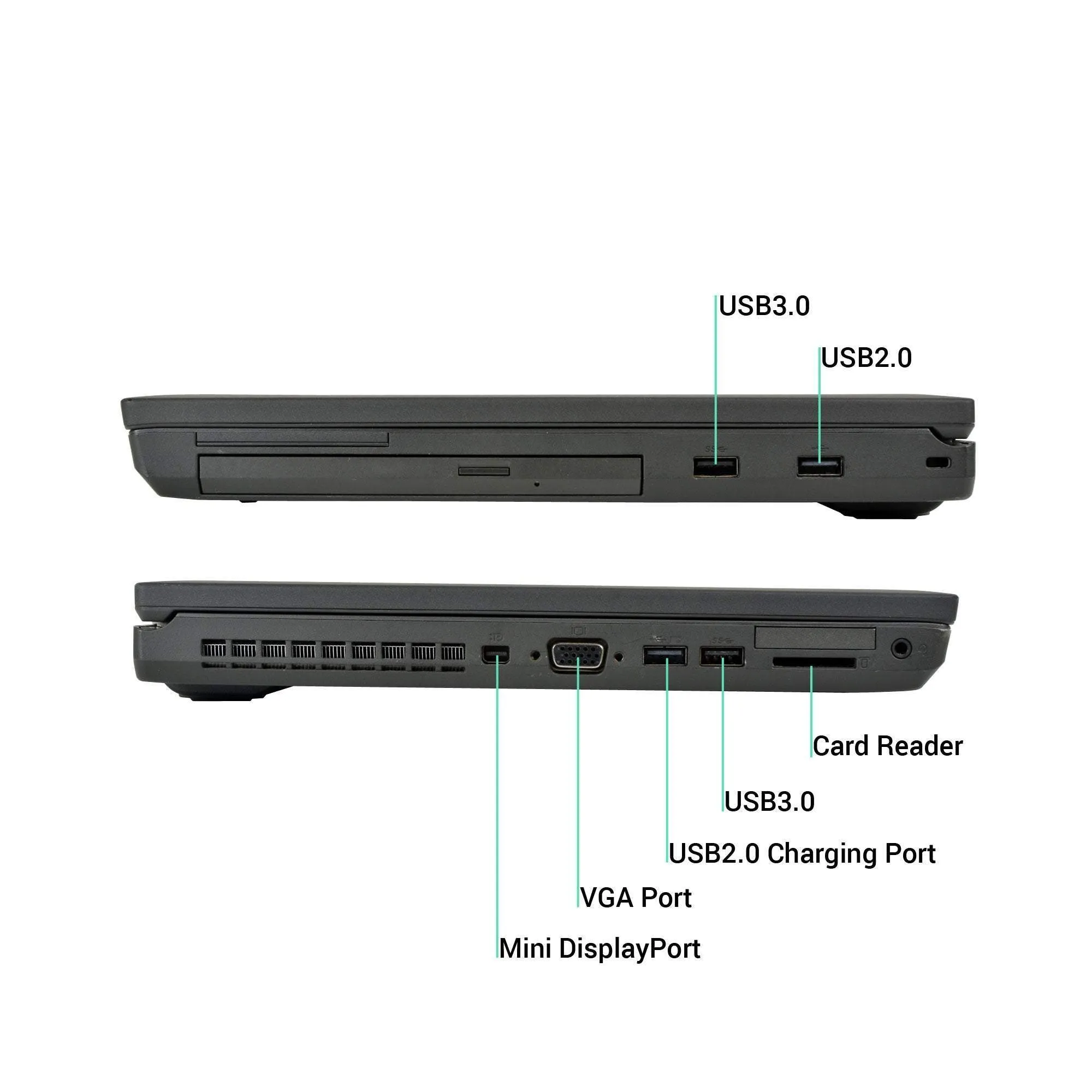Lenovo ThinkPad T540p Business Workstation | 15.6" FHD (1080p), Intel Core i7-4600M @ 2.90GHz (4th Gen) 16GB RAM, 512GB SSD, Full Size Key   NumPad , Webcam, DisplayPort, DVDRW | Windows 10 Pro x64, Grade A (Certified Refurbished) - 1 Year Warranty