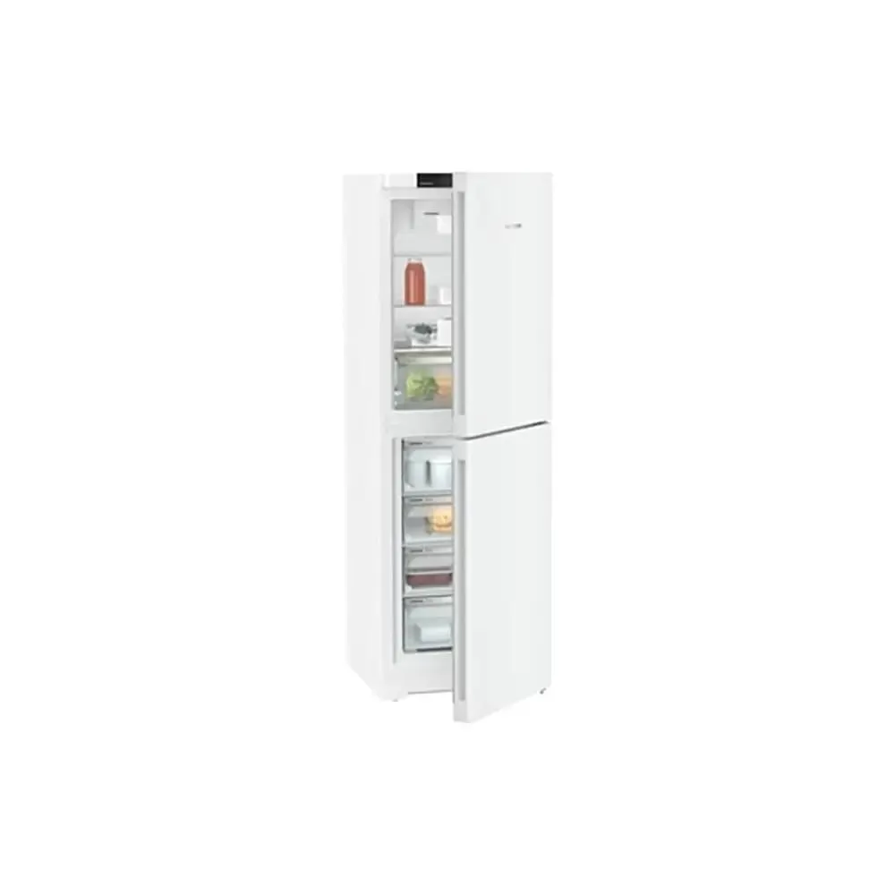 Liebherr CND5204 Pure 319 Litre Combined Fridge Freezer with EasyFresh and NoFrost, 3 Fridge Shelves, 4 Freezer Drawers, 59.7cm Wide - White