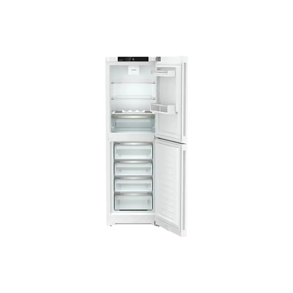 Liebherr CND5204 Pure 319 Litre Combined Fridge Freezer with EasyFresh and NoFrost, 3 Fridge Shelves, 4 Freezer Drawers, 59.7cm Wide - White