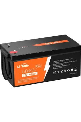 LiTime 12V 460Ah LiFePO4 Lithium Group 8D Battery