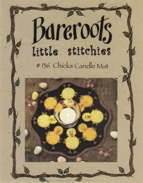 Little Stitchies - Chicks Candle Mat / Pattern   Material