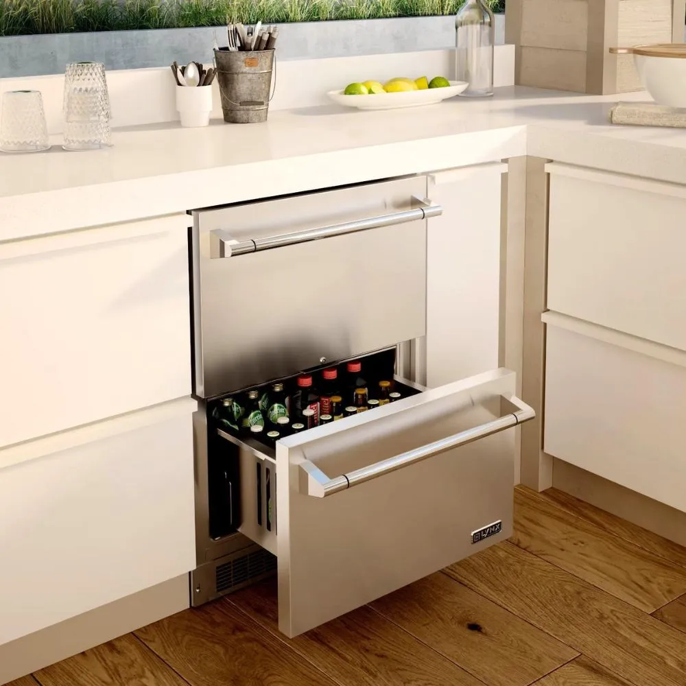 Lynx LN24DWR Professional 24-Inch Two-Drawer Refrigerator