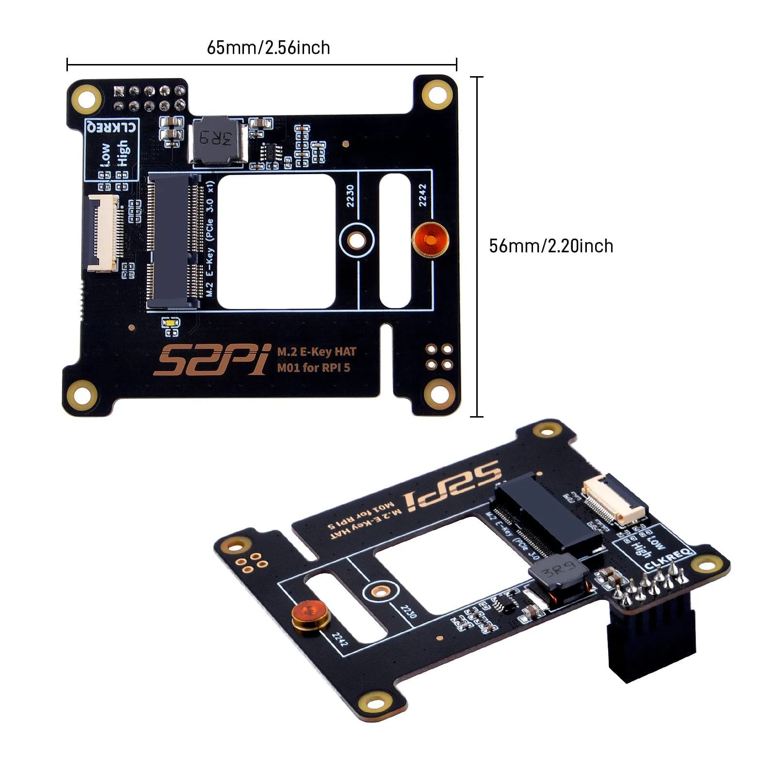 M.2 2242 E-Key Top for Raspberry Pi 5