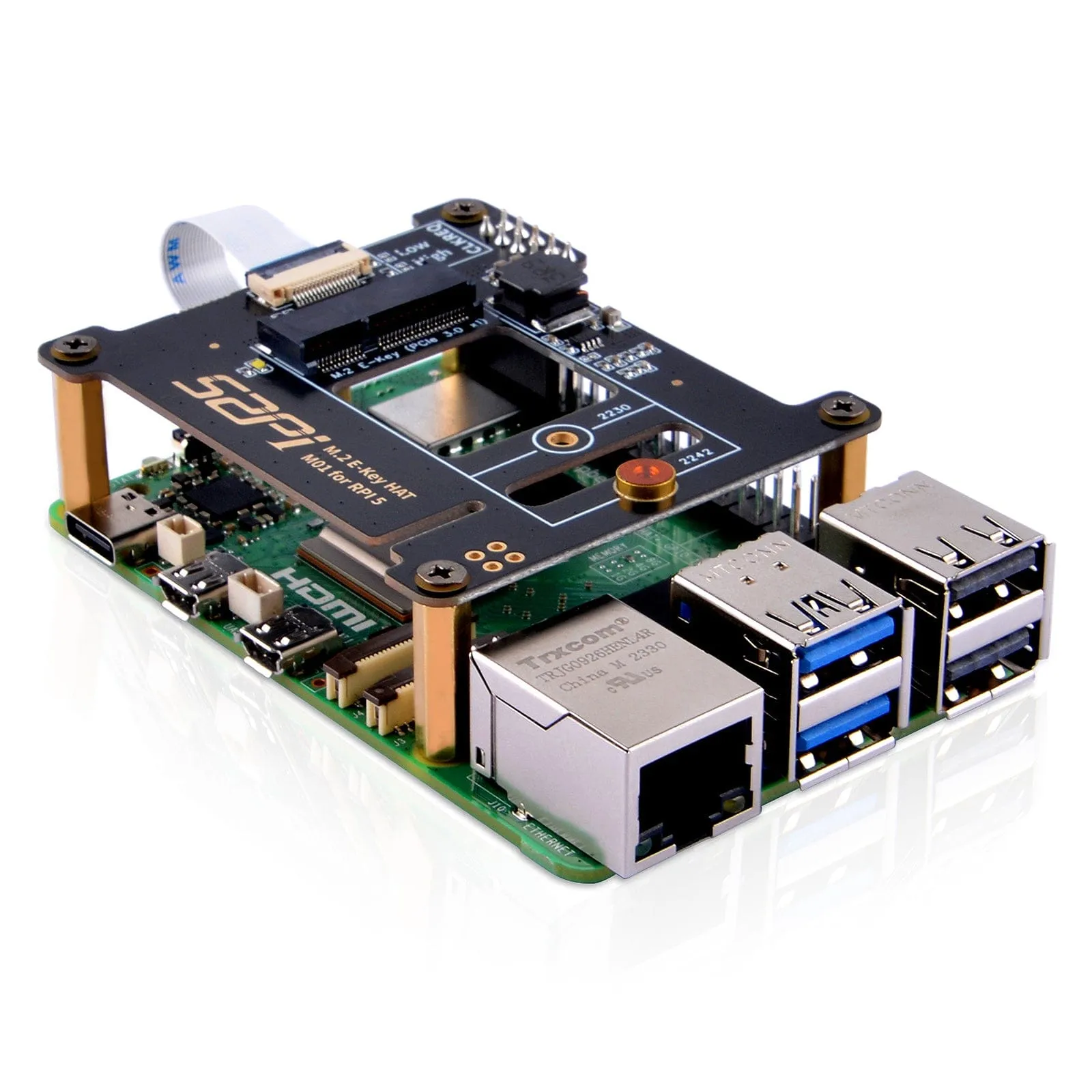 M.2 2242 E-Key Top for Raspberry Pi 5