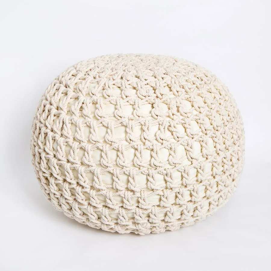 Macrame Pouffe Crochet Kit