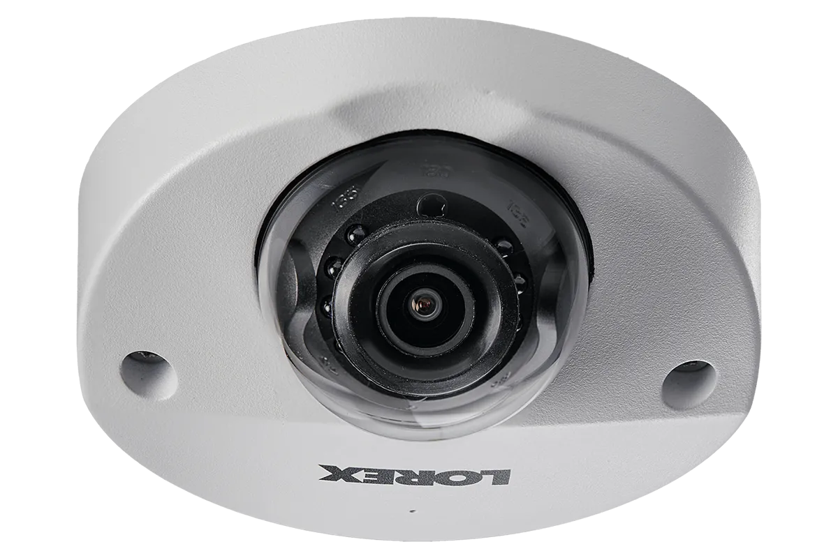 Mini Audio HD IP 2K Metal Dome Security Camera, 150ft Color Night Vision