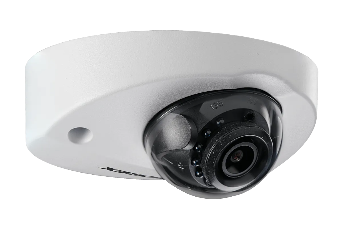 Mini Audio HD IP 2K Metal Dome Security Camera, 150ft Color Night Vision