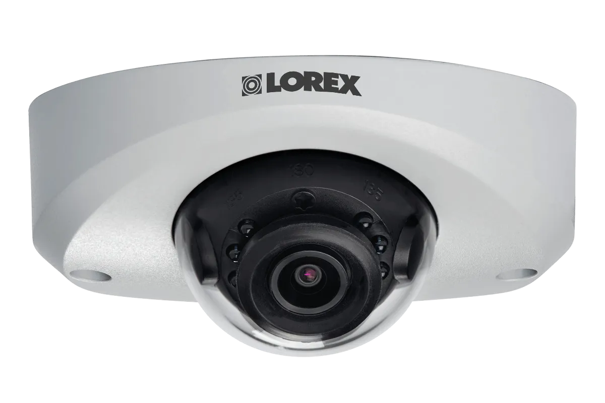 Mini Audio HD IP 2K Metal Dome Security Camera, 150ft Color Night Vision