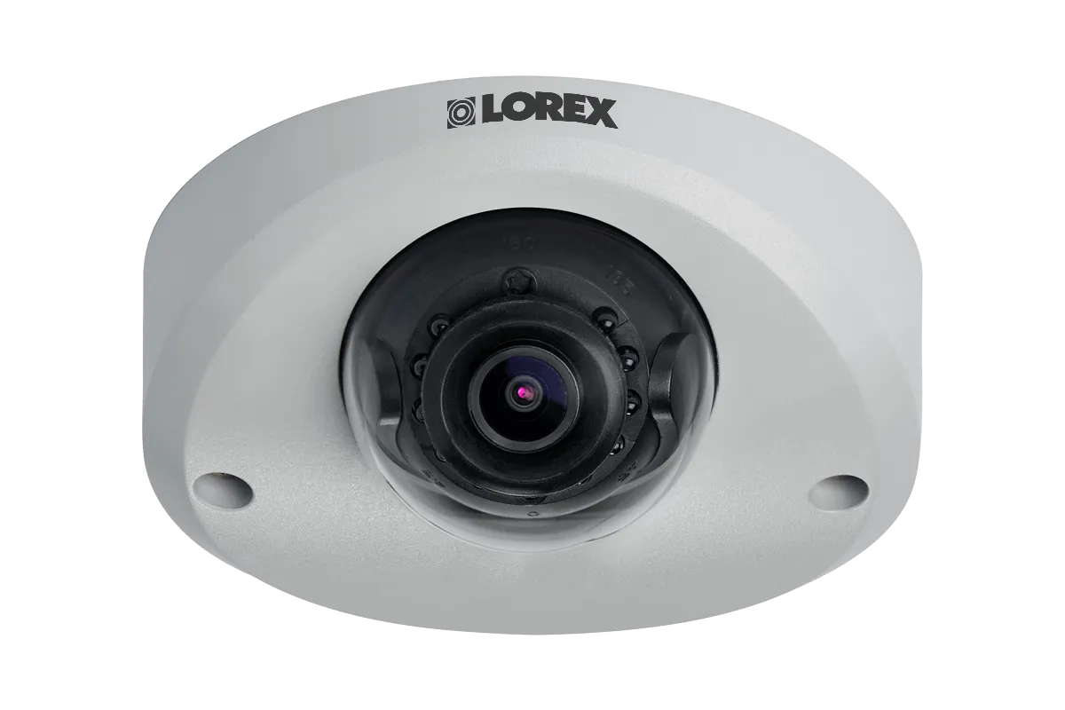 Mini Audio HD IP 2K Metal Dome Security Camera, 150ft Color Night Vision