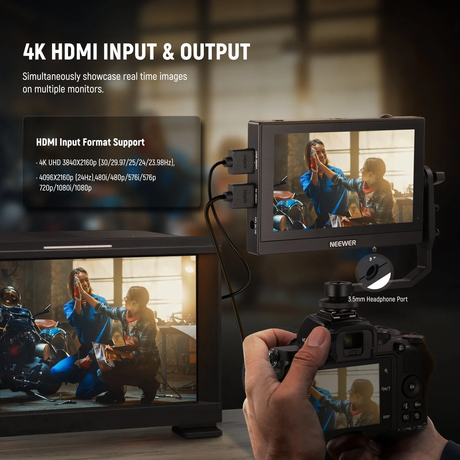 NEEWER F500 5.5 Inch Camera Monitor