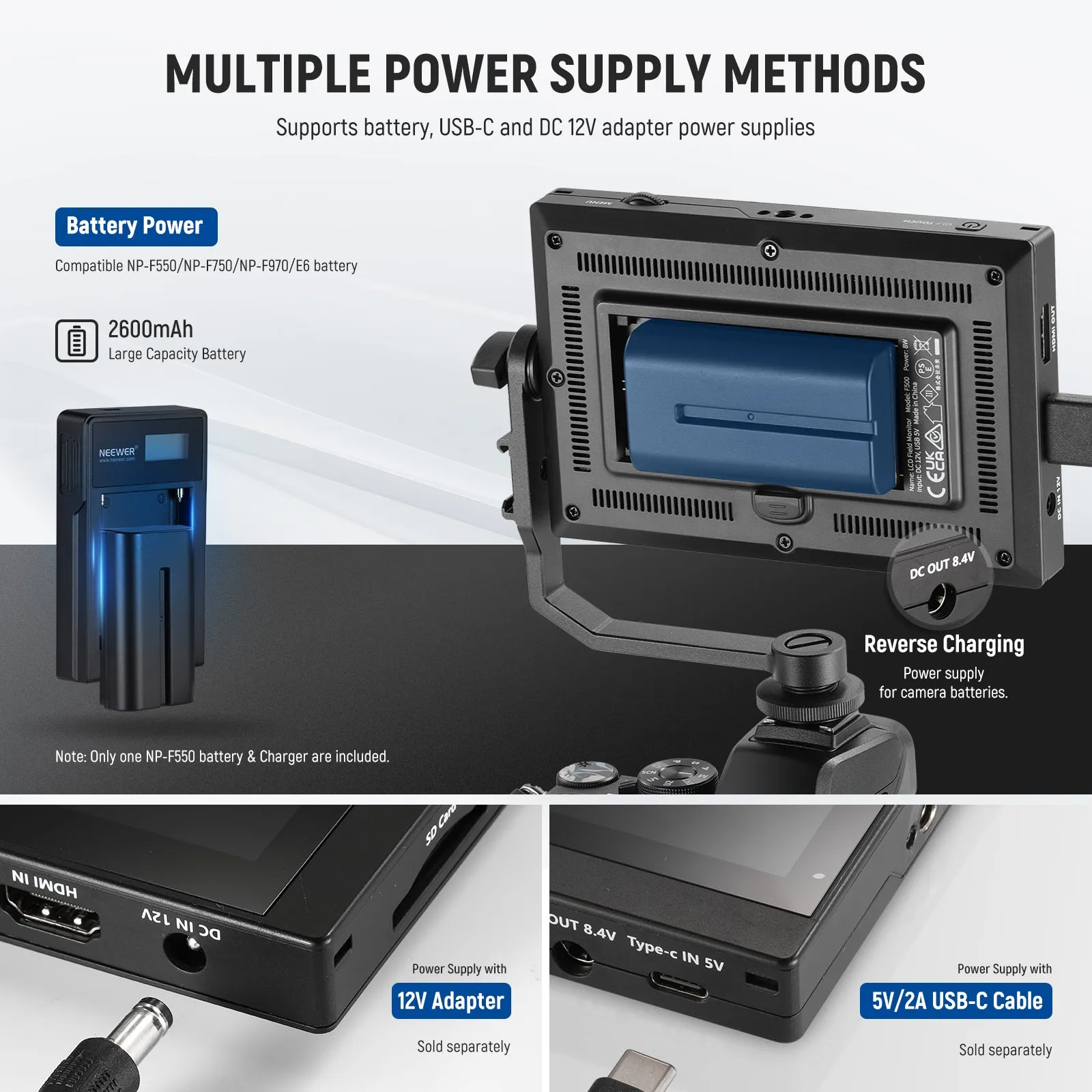 NEEWER F500 5.5 Inch Camera Monitor