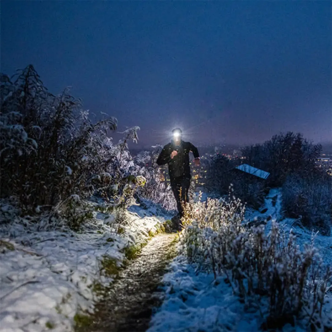 NEO5R Running Head Torch w/ Chest Strap - Grey by LED Lenser