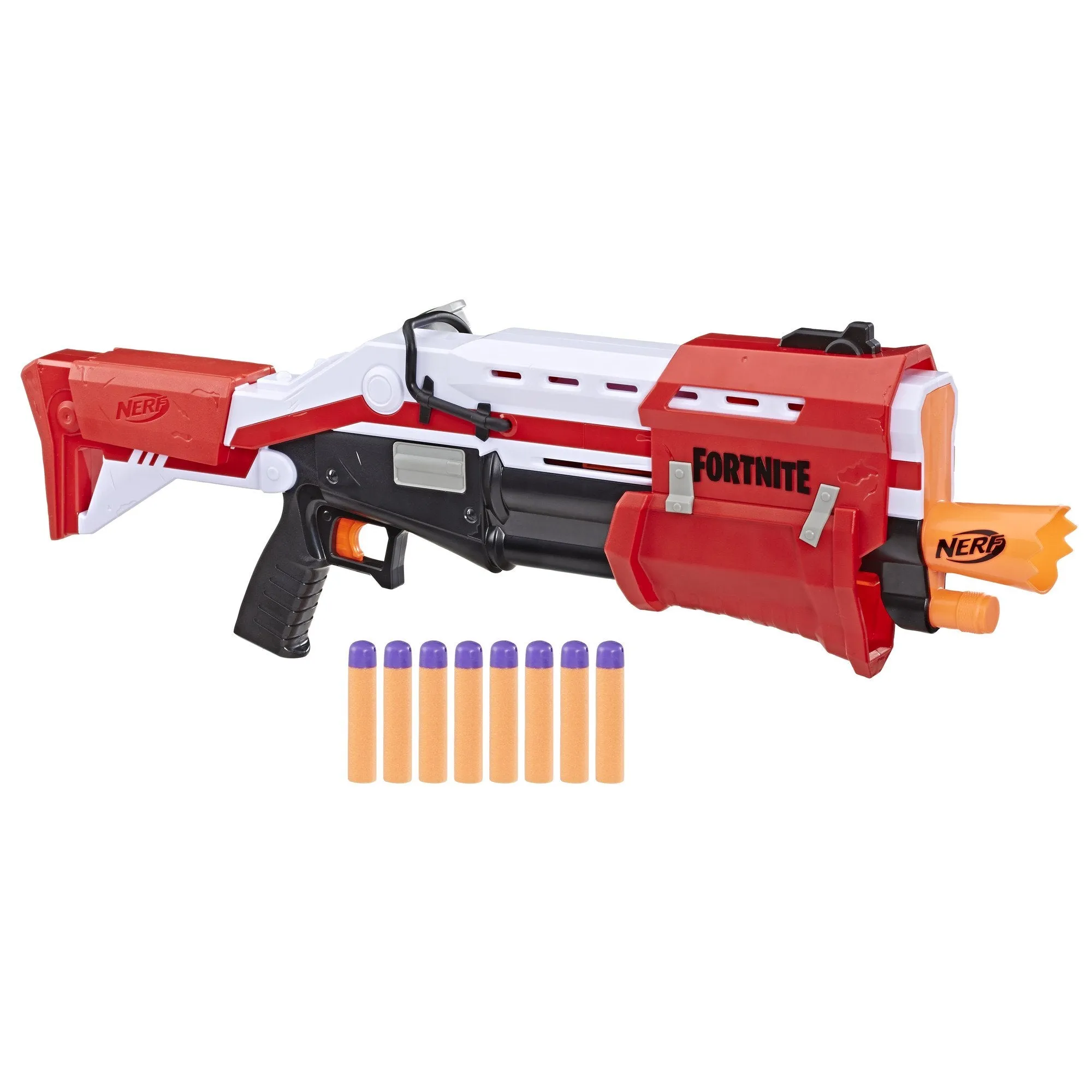 Nerf Fortnite TS Nerf Pump Action Dart Blaster with 8 Nerf Mega Darts