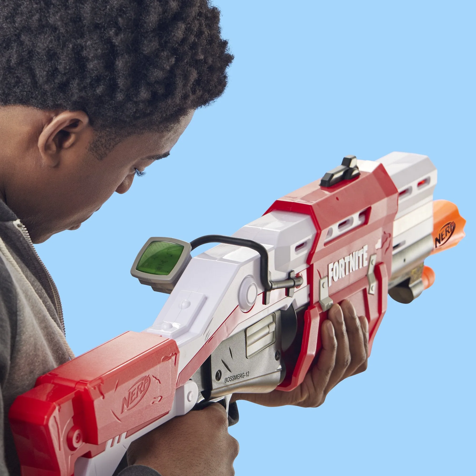 Nerf Fortnite TS Nerf Pump Action Dart Blaster with 8 Nerf Mega Darts