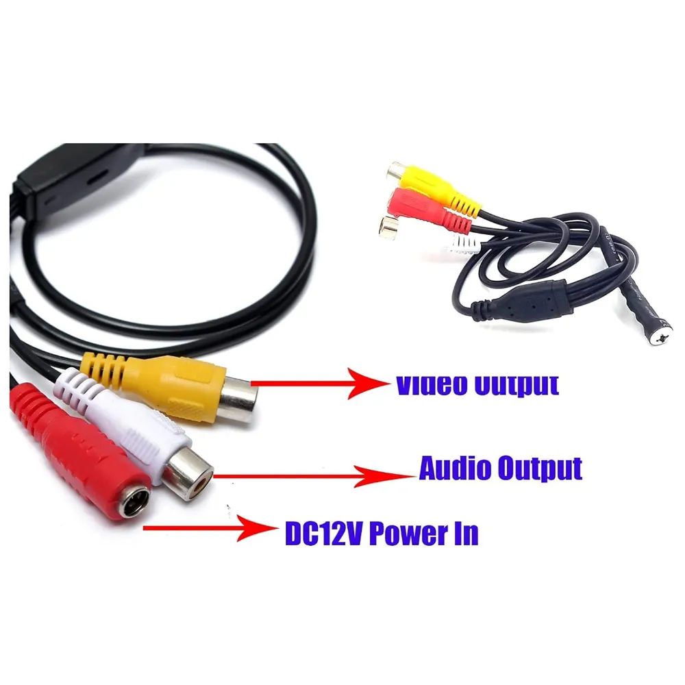 Night Vision Cctv Surveillance Wire Interface M24-12-1