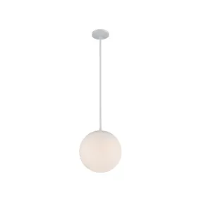 Niveous 10 In LED Pendant Light White Finish