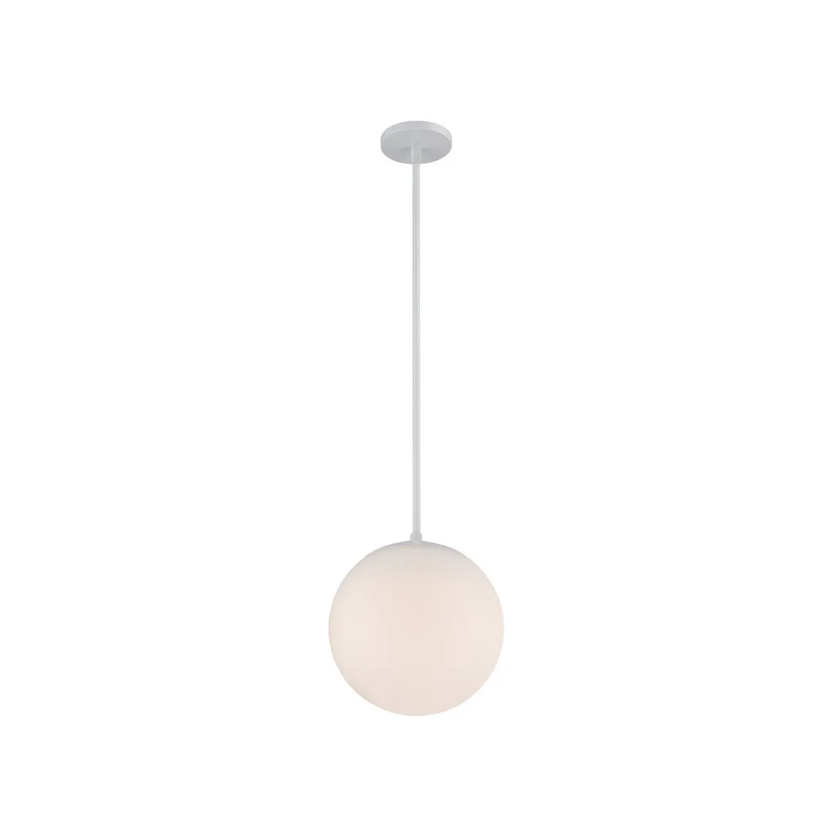 Niveous 10 In LED Pendant Light White Finish