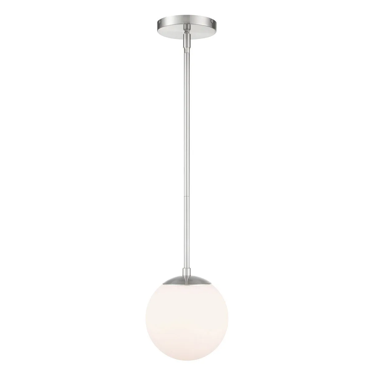 Niveous 7 In LED Pendant Light Nickel Finish
