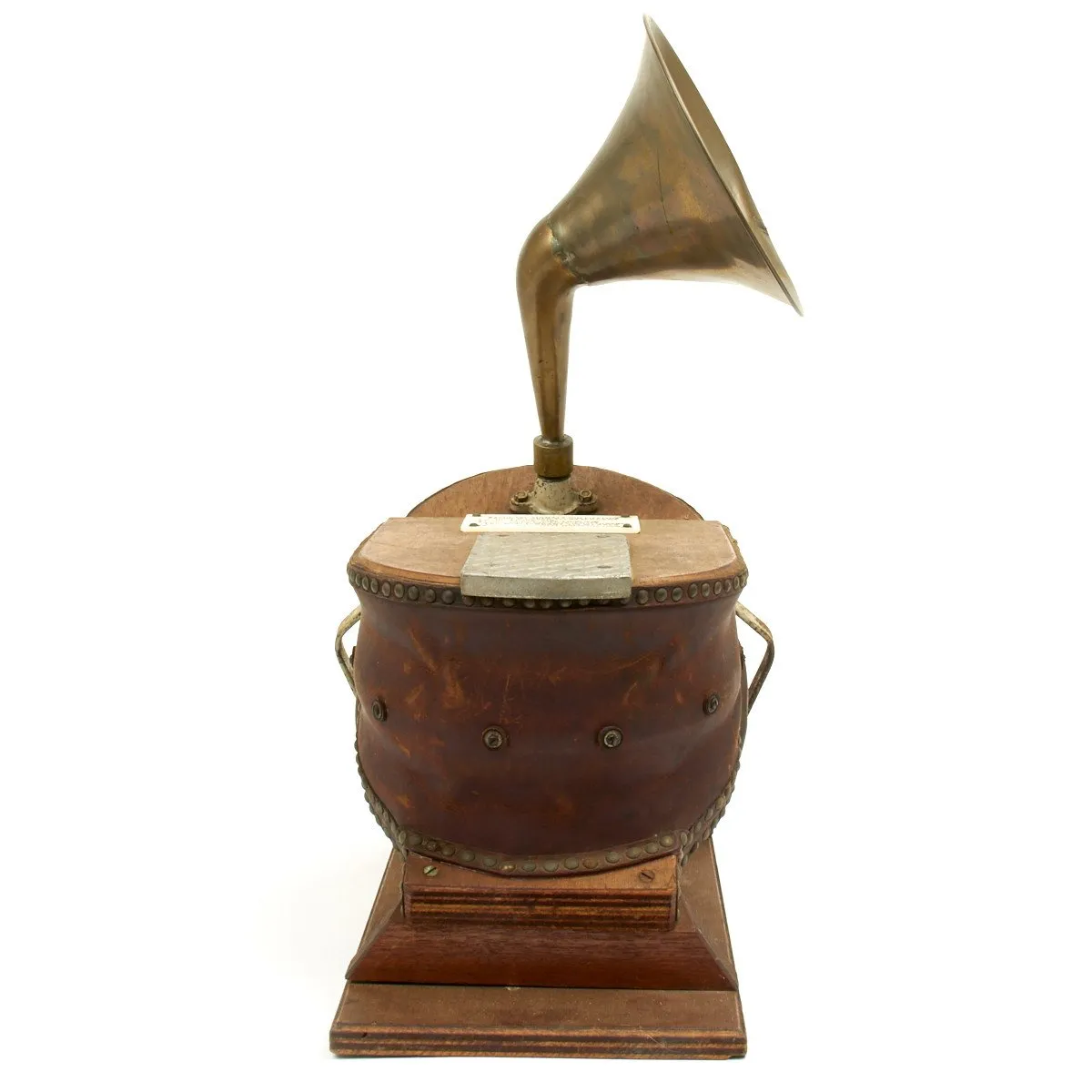 Original British 1880 Siebe Gorman & Co Bellow Air Pump Diving Firefighting Bellows Siren and Alarm