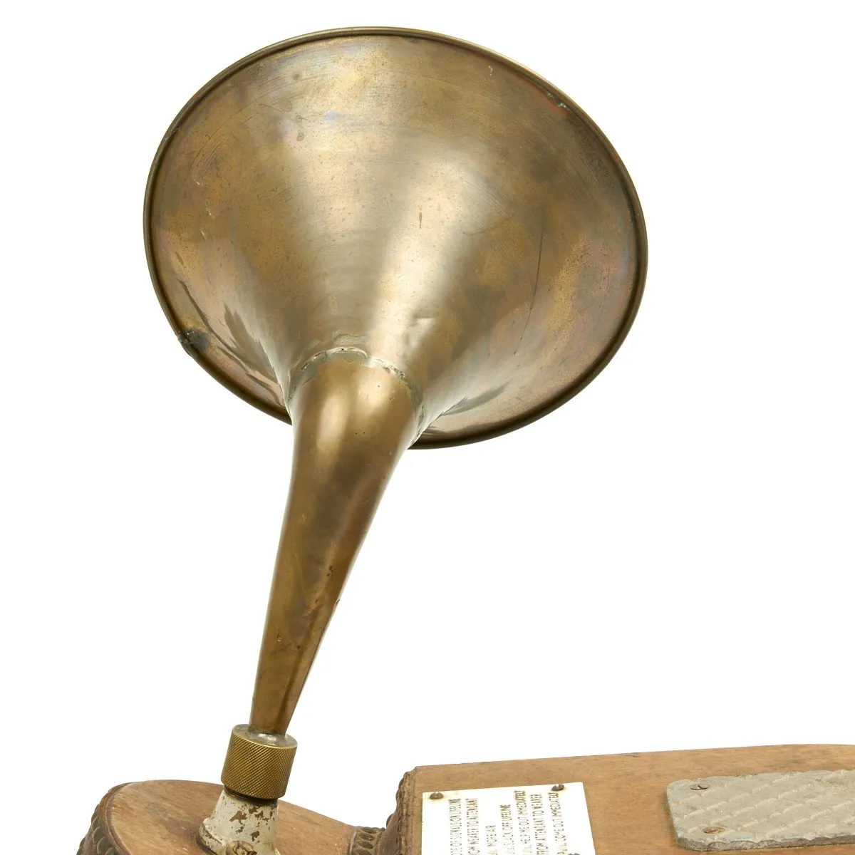 Original British 1880 Siebe Gorman & Co Bellow Air Pump Diving Firefighting Bellows Siren and Alarm