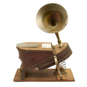 Original British 1880 Siebe Gorman & Co Bellow Air Pump Diving Firefighting Bellows Siren and Alarm
