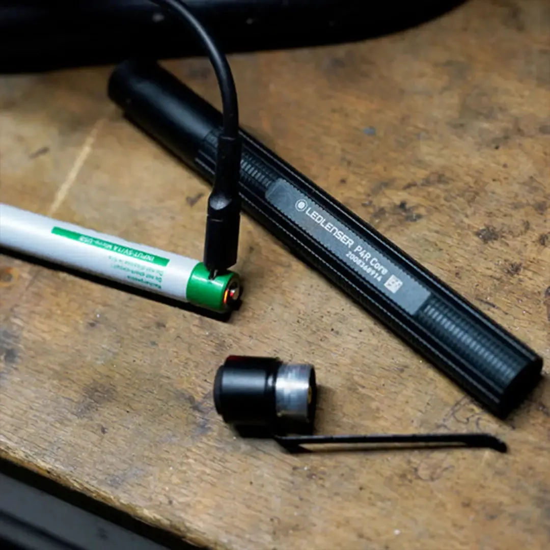 LED Lenser P4R Core - High-Intensity Rechargeable LED Flashlight