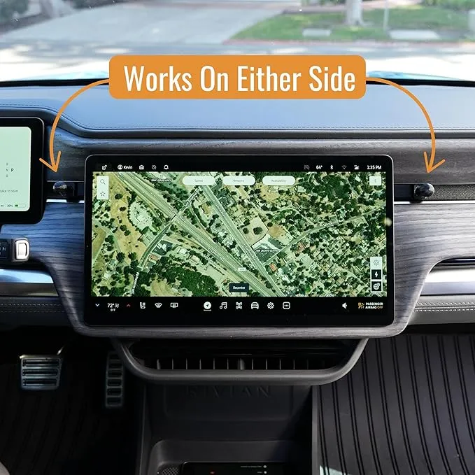 Phone Mount Dash Anchor with 17mm Magnet Mount for Rivian R1T & R1S 2022-2025 - Mount Cell Phones, Tablets, Microphones, Radar Detectors and More with No Screws or Adhesives - Patent Pending