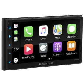 Planet Audio PCPA975W 6.75" Bluetooth Wireless / Wired Apple CarPlay Android Auto Car Audio Receiver